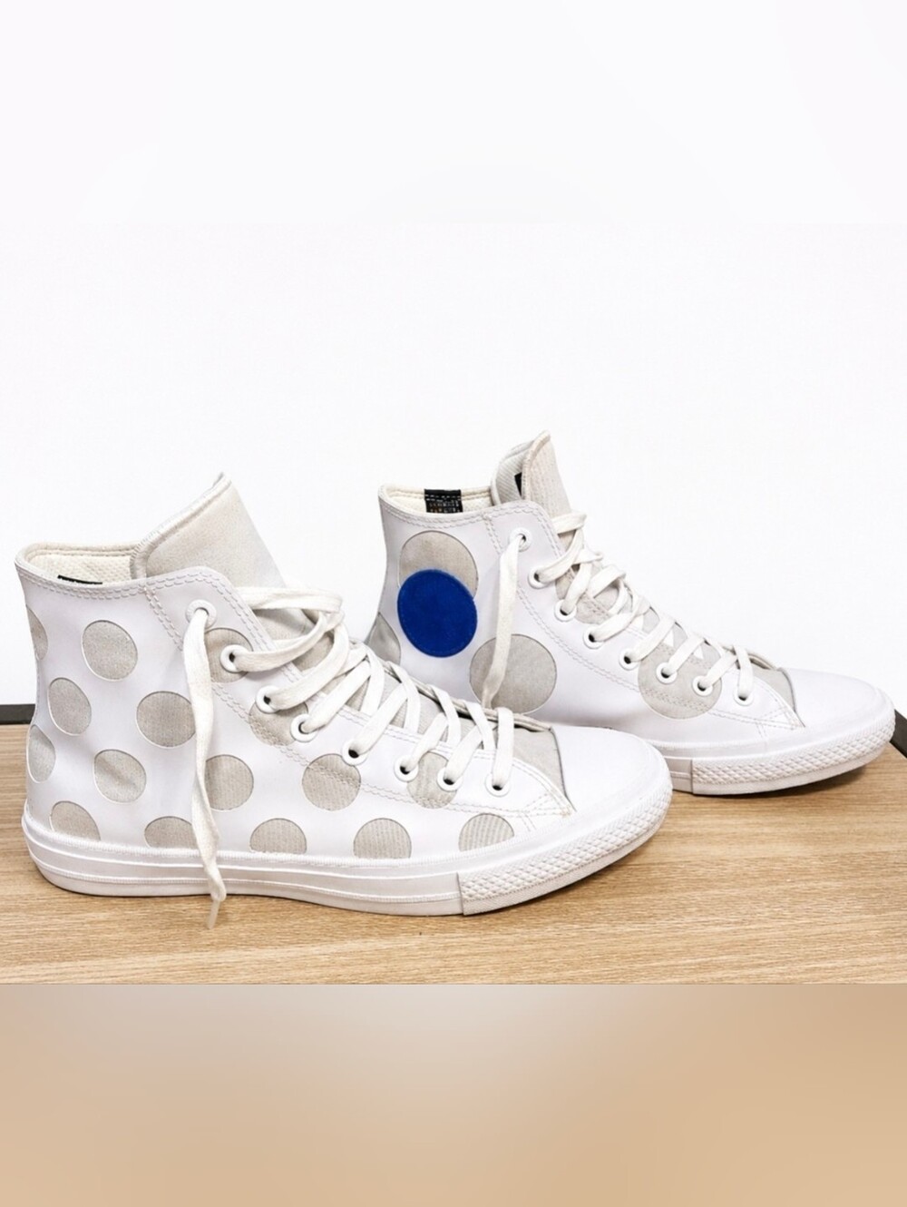 RARE CTAS II White High Top Polka Dot Control Climate womens 11 mens 9